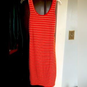 Orange beach dress